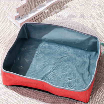 bac a litiere pour chat avec de l eau