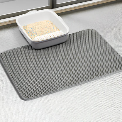 tapis litiere chat gris foncer