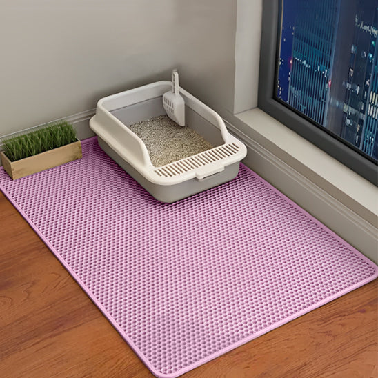 tapis litiere chat rose